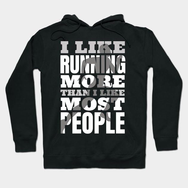 Run More, Talk Less: For the Love of Running! Hoodie by Life2LiveDesign